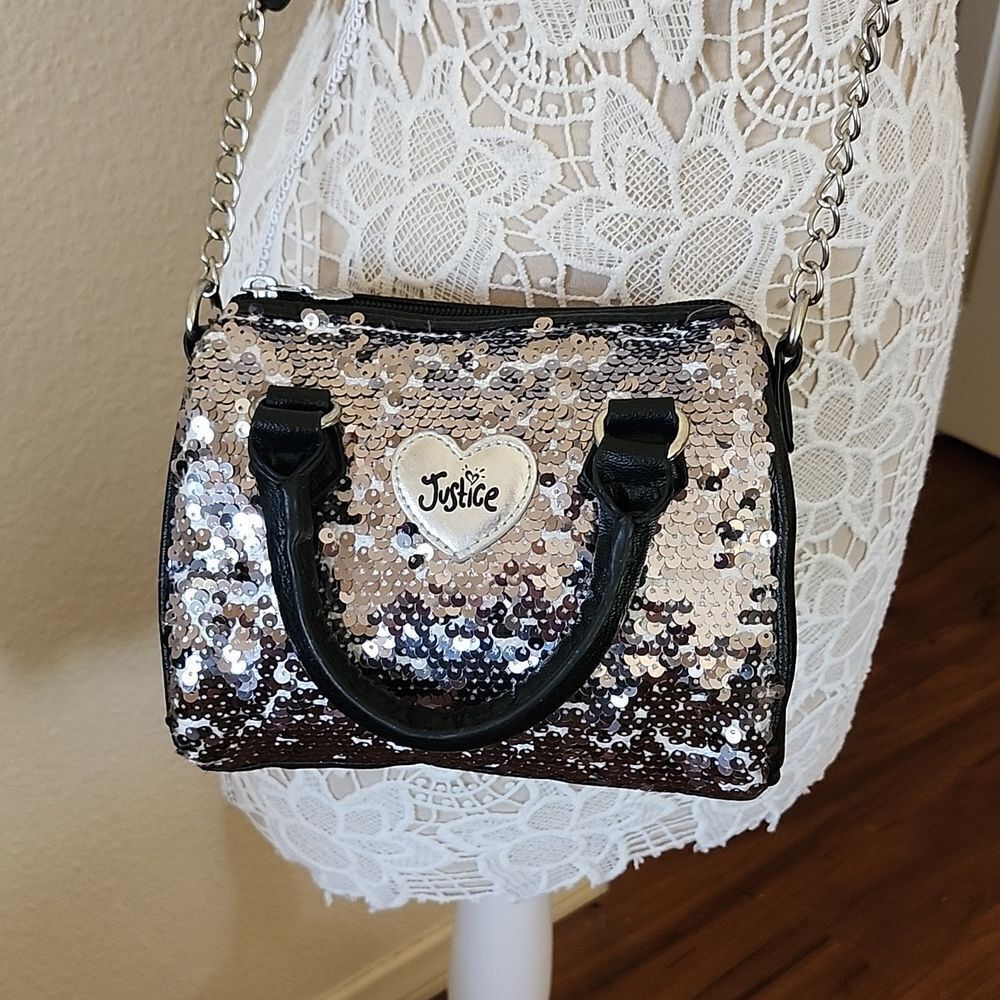 Justice Crossbody Mermaid Sequin Bling Y2K Bag